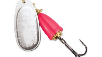 "Blue Fox Classic Vibrax Spinner" — Silver-Hot Pink — №2
