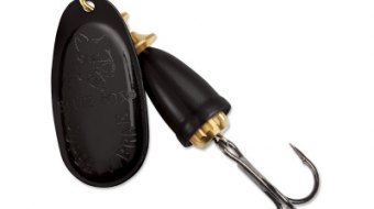 "Blue Fox Classic Vibrax Spinner" — Black-Black — №3