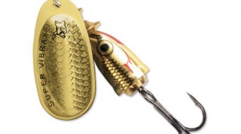 "Blue Fox Classic Vibrax Spinner" — Gold Shiner — №1