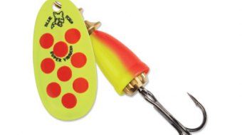 "Blue Fox Classic Vibrax Spinner" — Hot Clown — №5