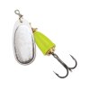 "Blue Fox Classic Vibrax Spinner" — Silver-Fluorescent Yellow — №3