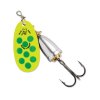"Blue Fox Classic Vibrax Spinner" — Fluorescent Yellow-Fluorescent Green-Silver UV — №5