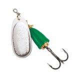 "Blue Fox Classic Vibrax Spinner" — Silver-Fluorescent Green — №3