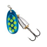 "Blue Fox Classic Vibrax Spinner" — Blue-Fluorescent Yellow-Silver UV — №5