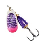 "Blue Fox Classic Vibrax Spinner" — Purple Scale Pink Tip UV — №5