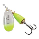 "Blue Fox Classic Vibrax Spinner" — Chartreuse Green Candyback — №4