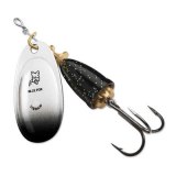 "Blue Fox Classic Vibrax Spinner" — Black Chartreuse Candyback — №6